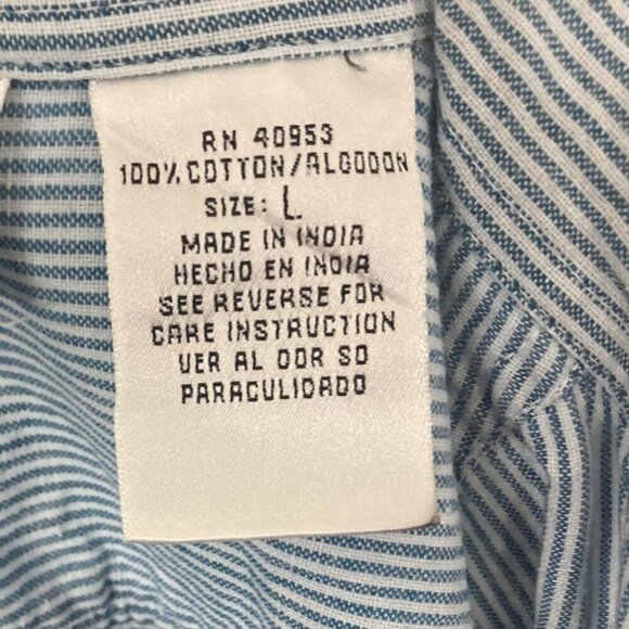 Casey & Max Christmas Shirt Blouse Womens Large Embroidered Christmas Trees VTG - Picture 4 of 10